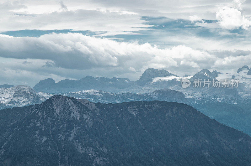 奥地利山脉Dachstein Gebirge